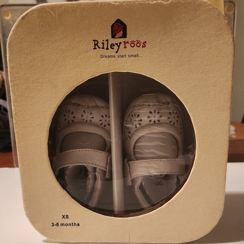 Nib vintage 3-6 month Riley Roos white leather Mary Jane style shoes‎ - Picture 8 of 8